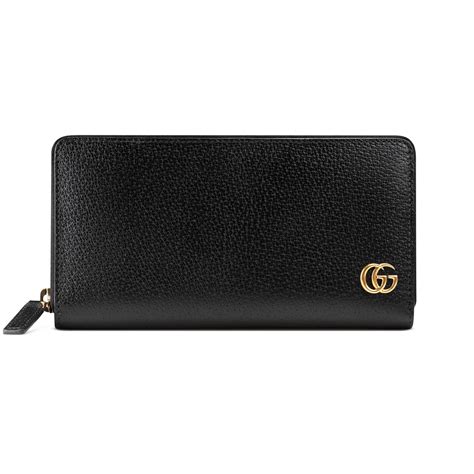 pre-owned gucci gg short flap wallet|gucci marmont zip around wallet.